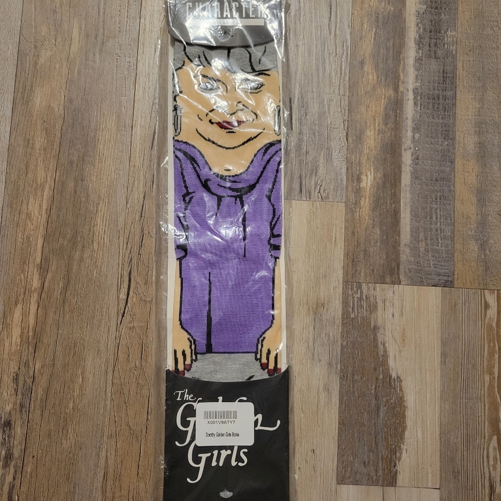 Golden Girls crew sock NEW Dorothy purple